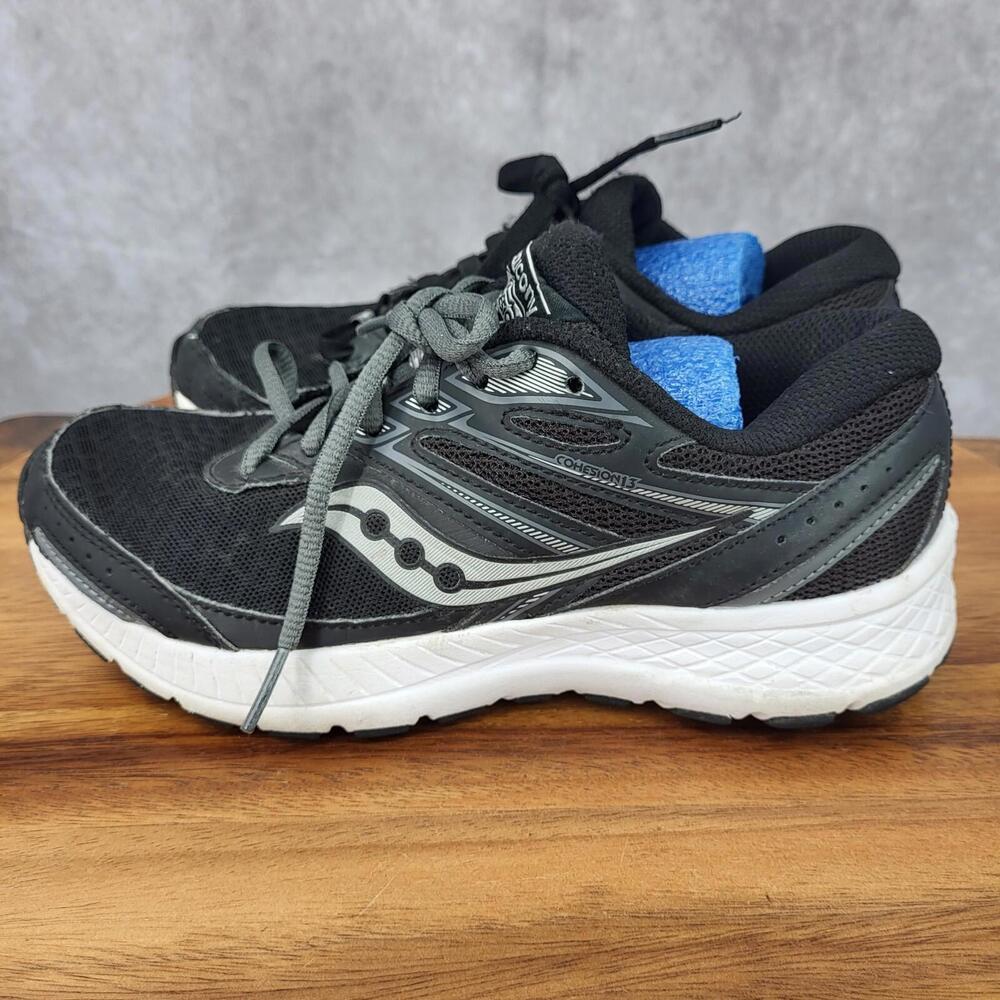 Saucony Cohesion 13 Running Shoes Womens 6 Black Sneakers Trainers S10559-1 - Picture 7 of 14